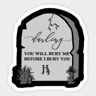 Halsey Ya'aburnee Lyrics IICHLIWP Sticker